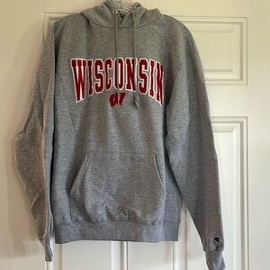 Wisconsin Champion Hoodie, Size M - unisex